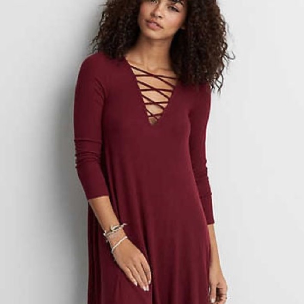 🎀 American Eagle “Soft & Sexy” ribbed dress size M 🎀